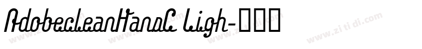AdobecleanHansC Ligh字体转换